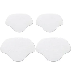 (2 pairs) Leather Heel Pads Self-Adhesive Anti-Slip Shoe Repair Insoles - White