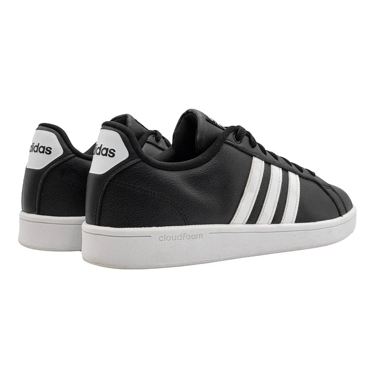 Adidas Cloudfoam Advantage Low-Top Sneakers Fabric Black Colour For Men
