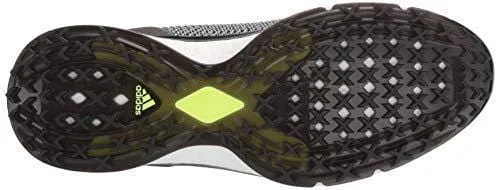 adidas Men's FORGEFIBER BOA Golf Shoe core Black/FTWR White/hi-res Yellow 9.5 M US