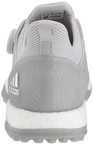 adidas Womens FORGEFIBER BOA Golf Shoe Grey Two/FTWR White/Silver Metallic 7.5 M US