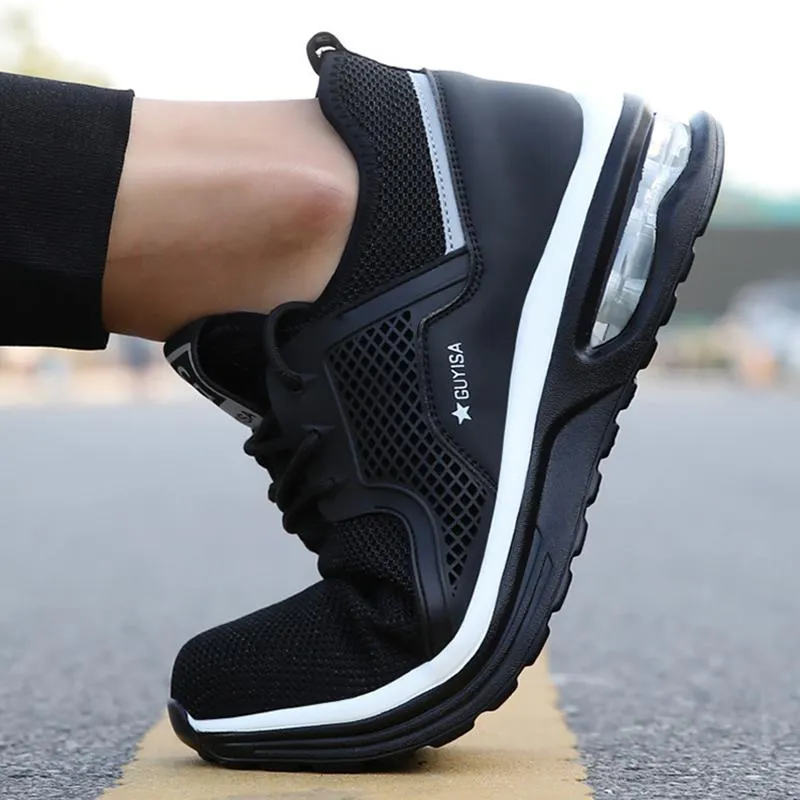 Air cushion safety shoes - comfort &amp; protection