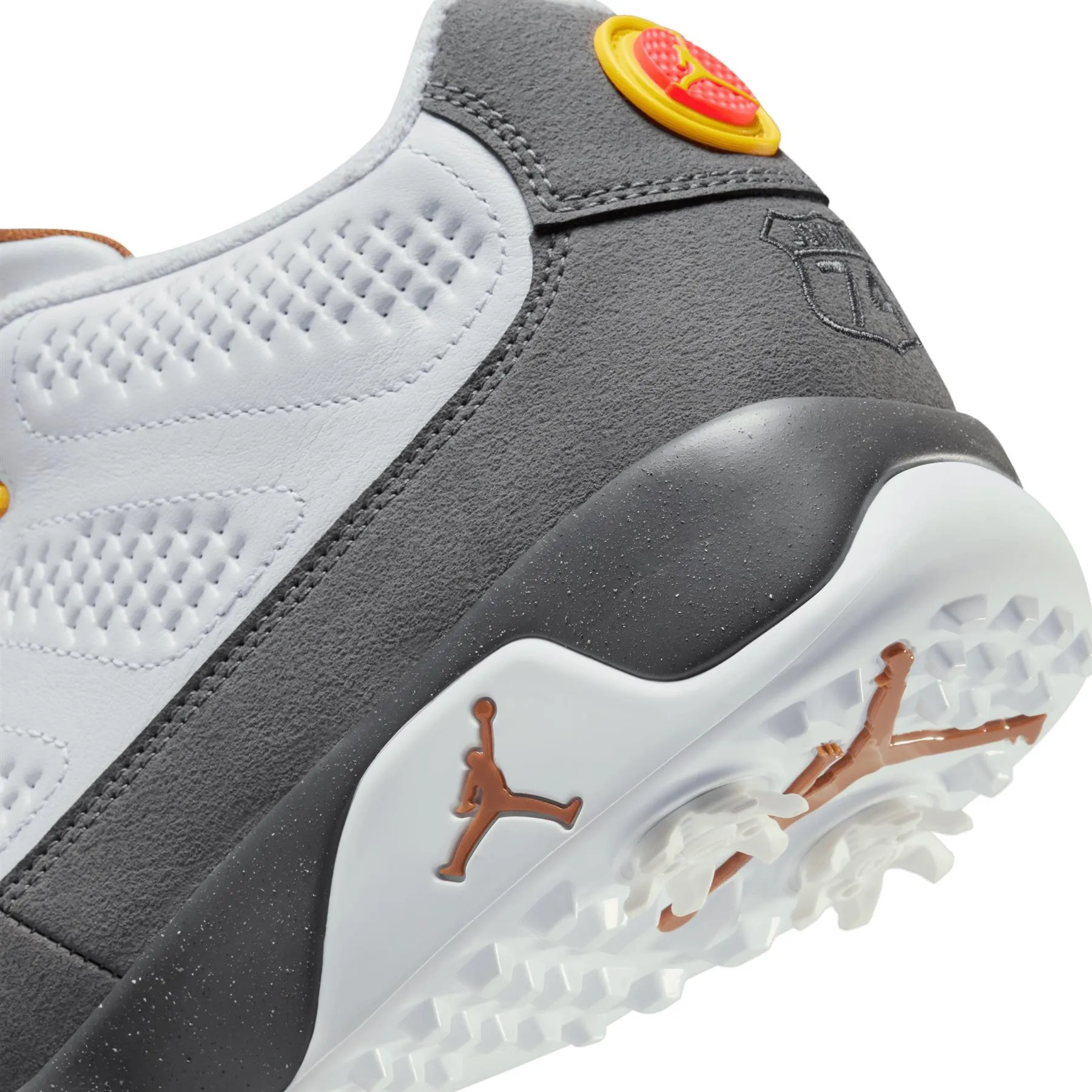Air Jordan 9 NRG Retro Golf Shoes White/University Gold/Cool Grey - SU24