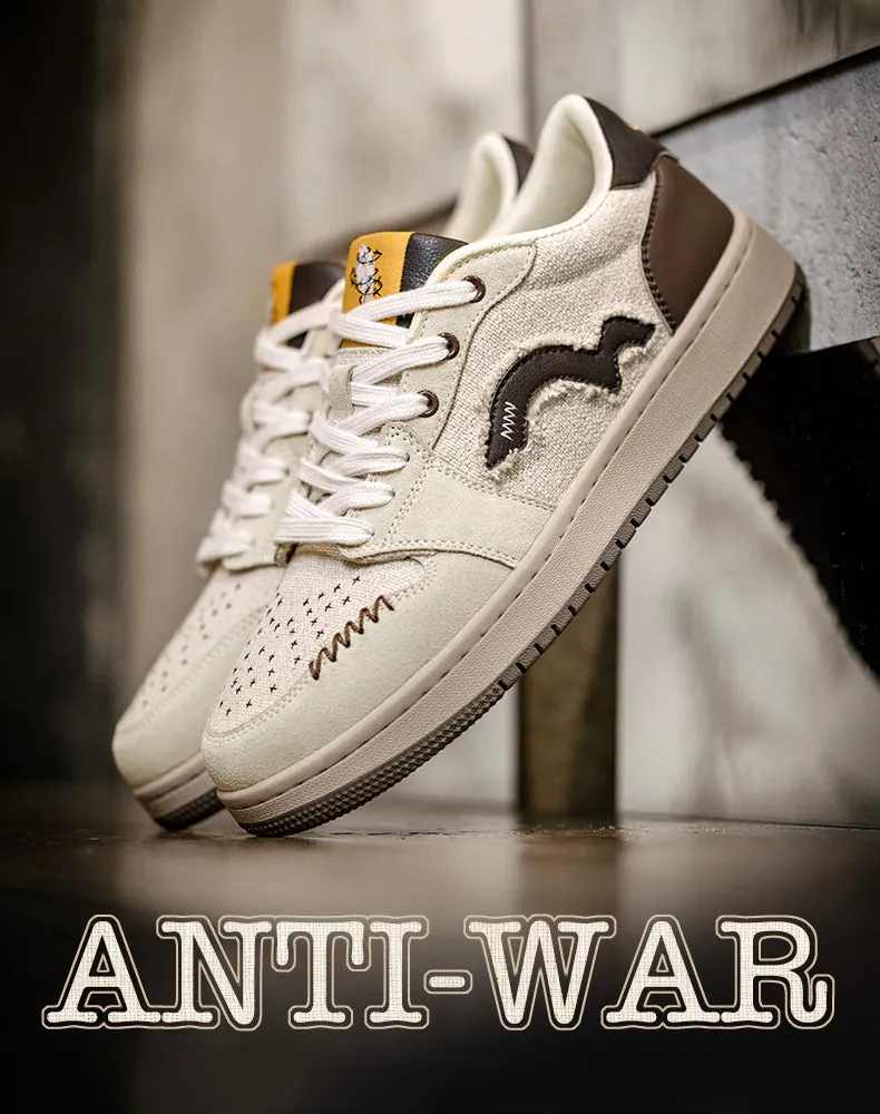 American Retro End Of War Themed Thick-Soled Sports Men's Casual Shoes