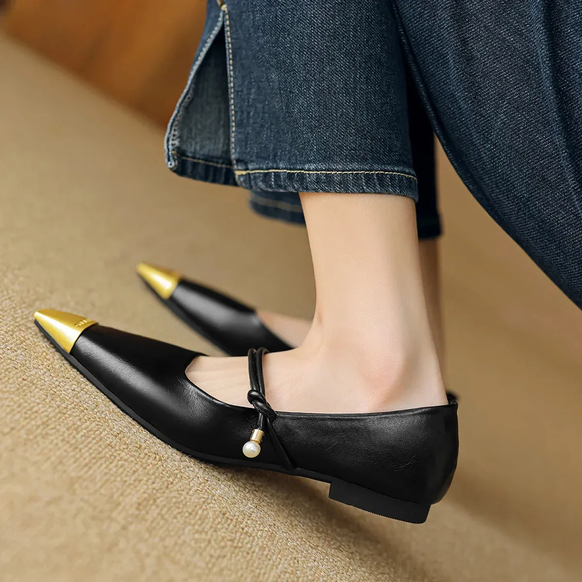 binfenxie  -  2024 Spring New Shoes for Women British Style Trend Mary Jane Shoes Fashion Classic Casual Shoe Pointed Toe Womens Flat Shoes