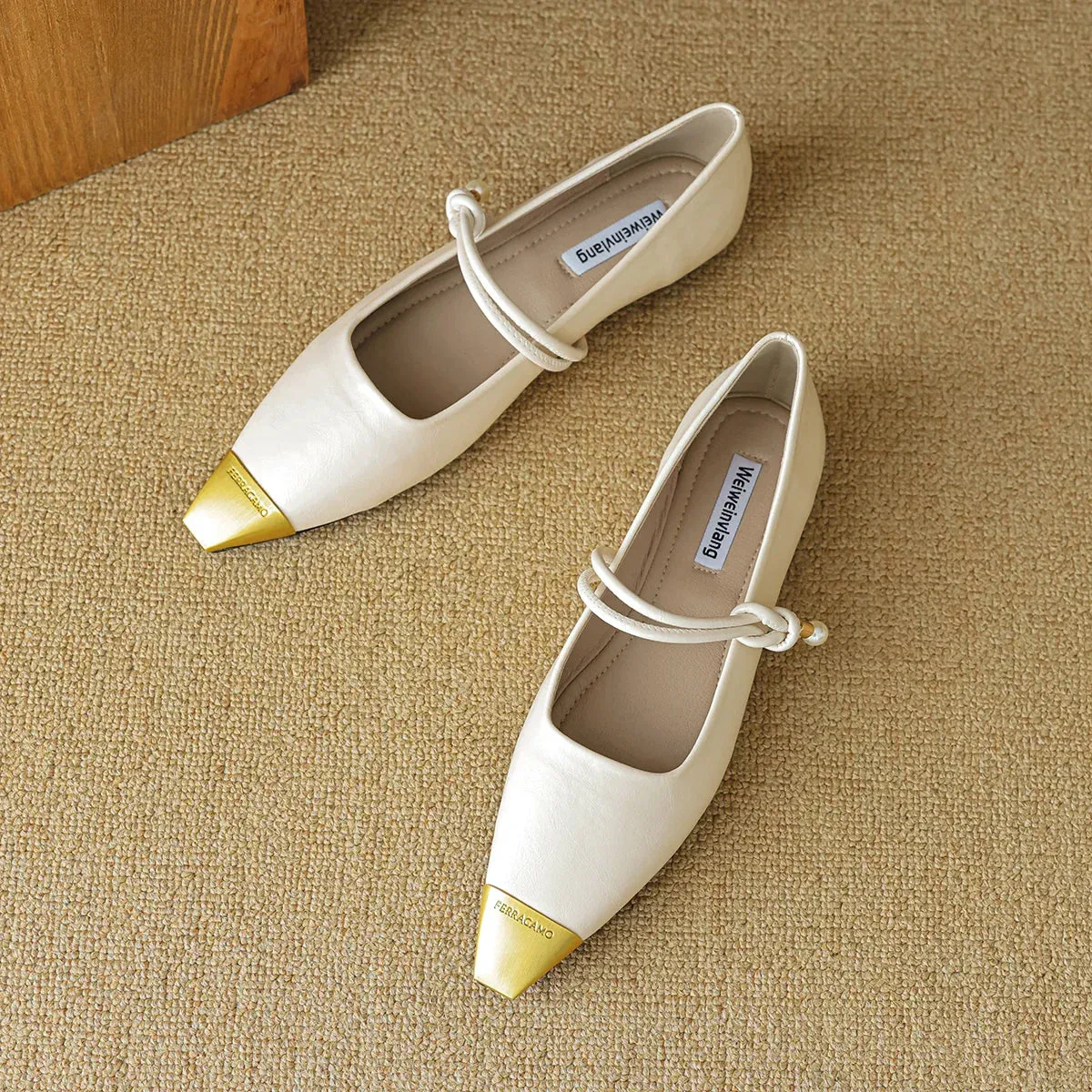 binfenxie  -  2024 Spring New Shoes for Women British Style Trend Mary Jane Shoes Fashion Classic Casual Shoe Pointed Toe Womens Flat Shoes