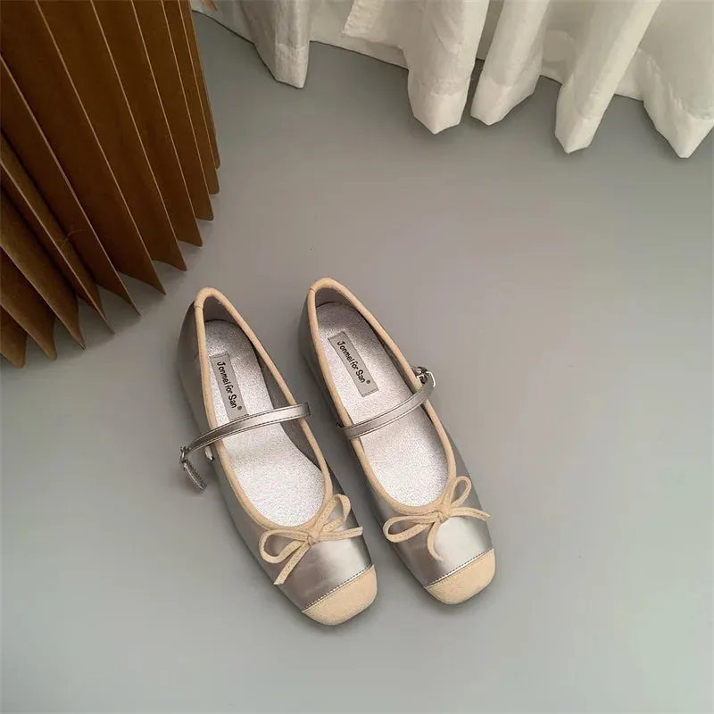 binfenxie  -  2024 Women Flat Shoes Fashion Round Toe Shallow Slip On Ladies Soft Ladies Mary Jane Ballerinas Flat Heel Casual Ballet Shoes