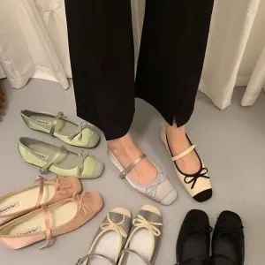 binfenxie  -  2024 Women Flat Shoes Fashion Round Toe Shallow Slip On Ladies Soft Ladies Mary Jane Ballerinas Flat Heel Casual Ballet Shoes