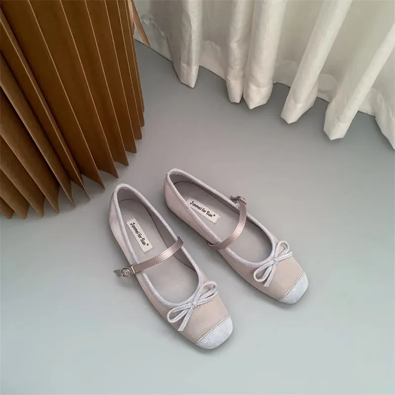 binfenxie  -  2024 Women Flat Shoes Fashion Round Toe Shallow Slip On Ladies Soft Ladies Mary Jane Ballerinas Flat Heel Casual Ballet Shoes