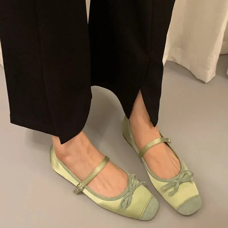 binfenxie  -  2024 Women Flat Shoes Fashion Round Toe Shallow Slip On Ladies Soft Ladies Mary Jane Ballerinas Flat Heel Casual Ballet Shoes