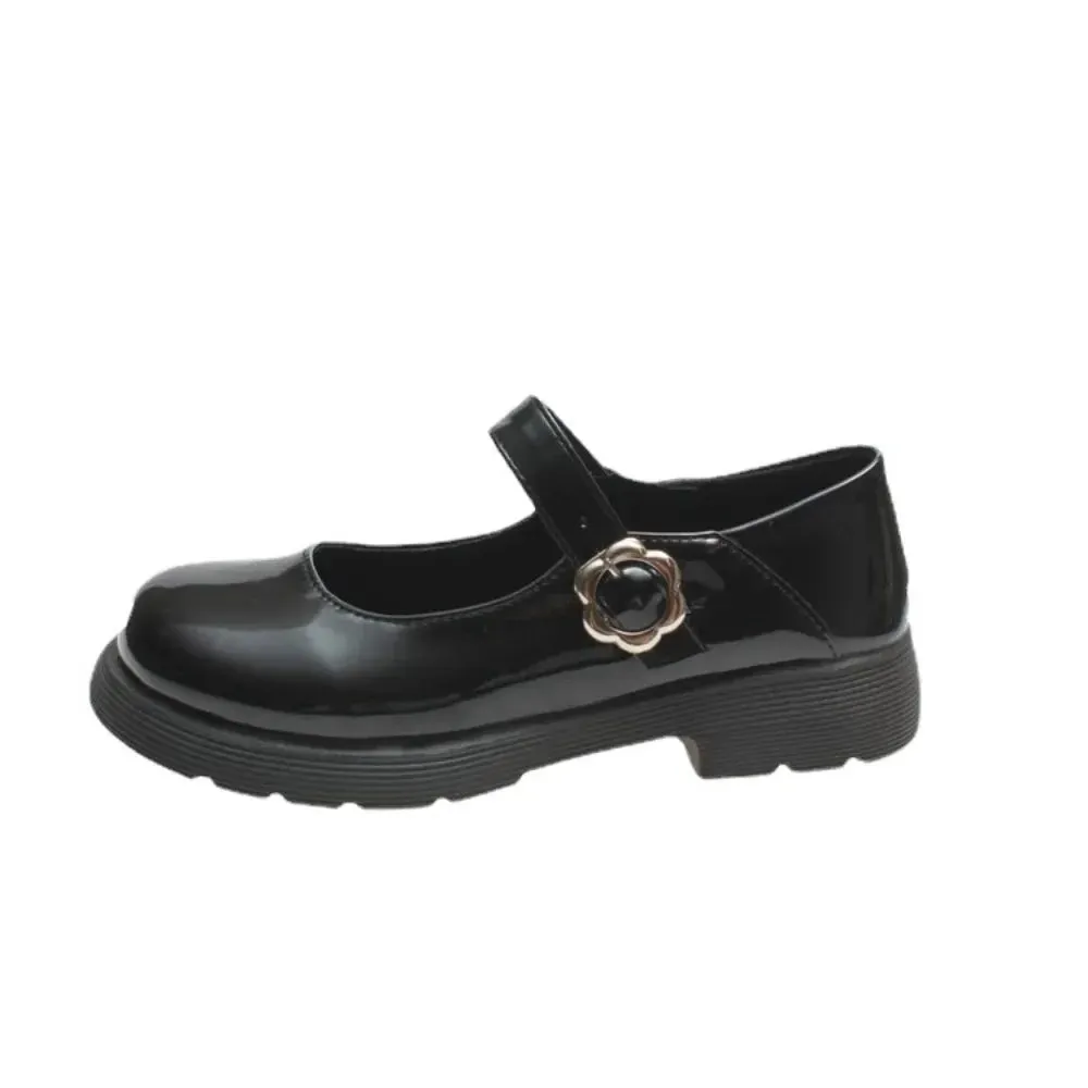 binfenxie  -  Japanese Platform Mary Janes Shoes Women Spring Autumn Buckle Designer Patent Leather Shoes Female Fashion Casual Pumps Ladies