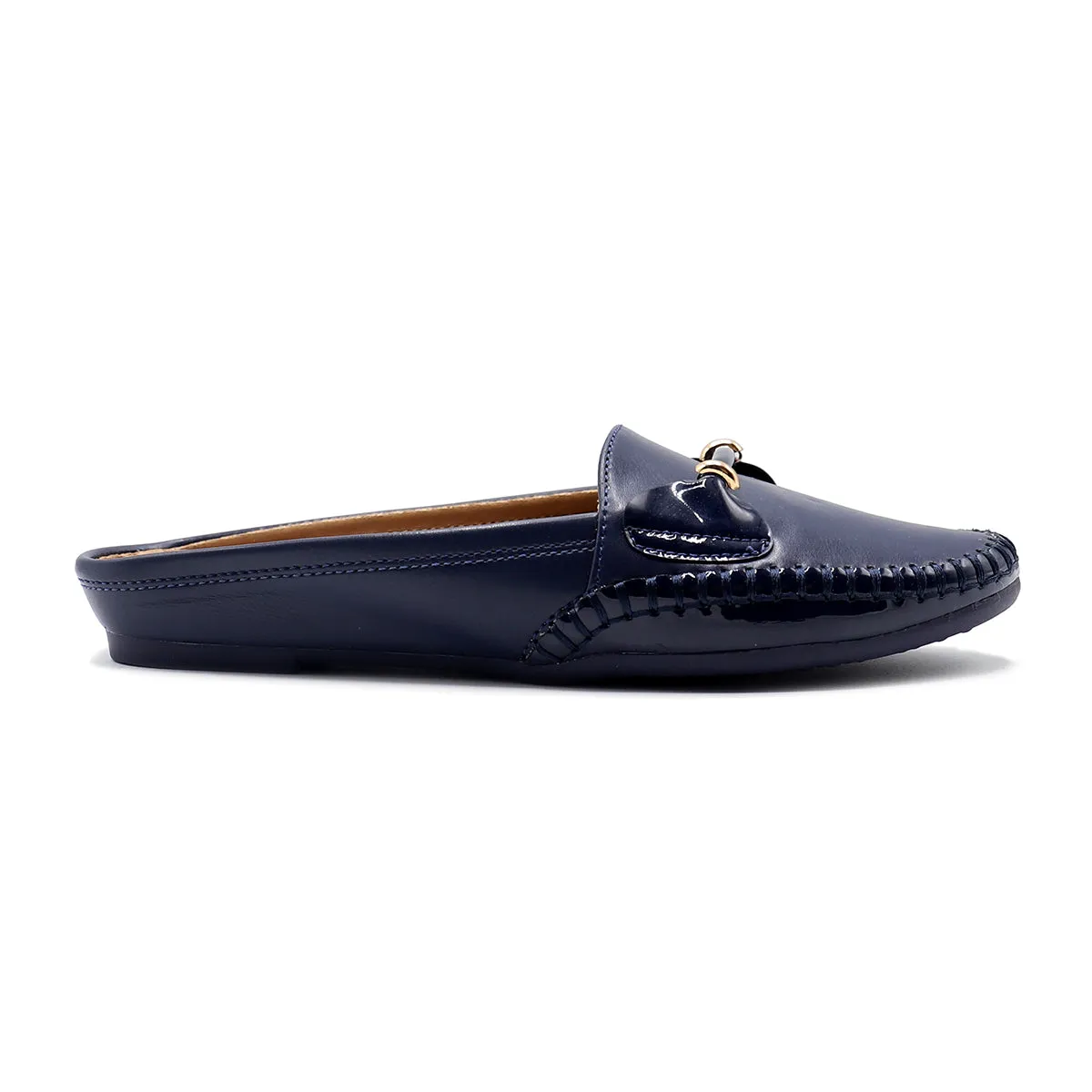 Blue Casual Back Open 090657