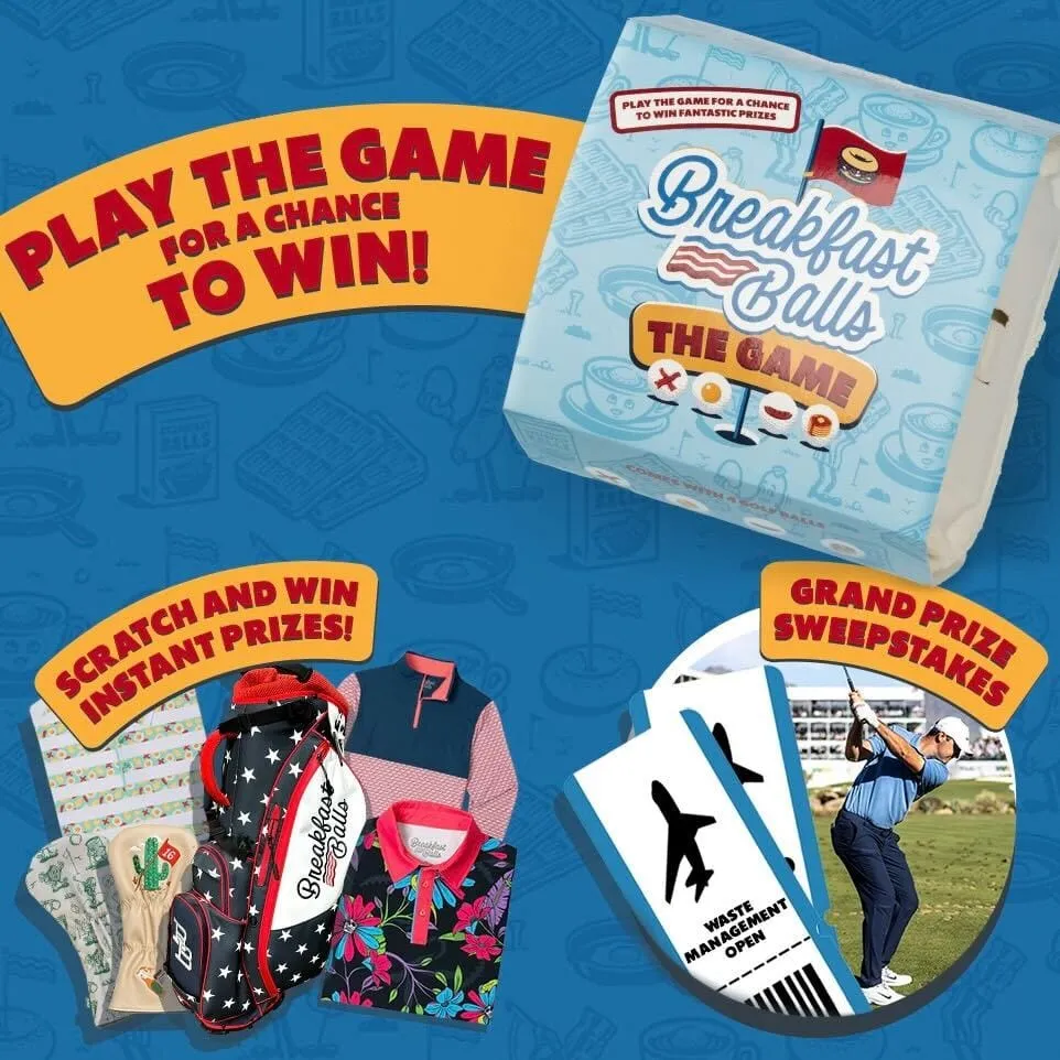 Breakfast Balls: The Game – Golf Ball 4-Pack Game Plus Mystery Prize