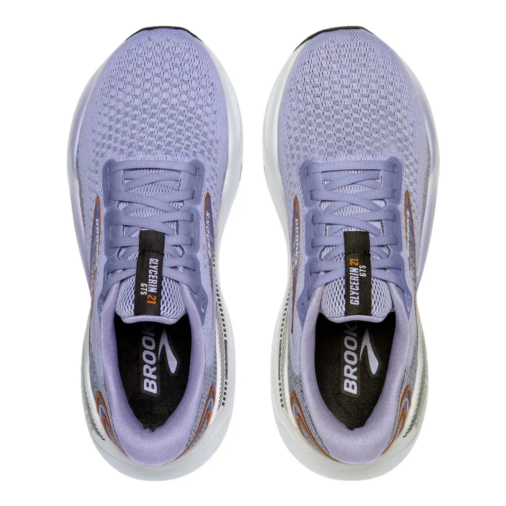 Brooks Glycerin GTS 21 Lavender/Black/Copper Running Shoe (Women's)