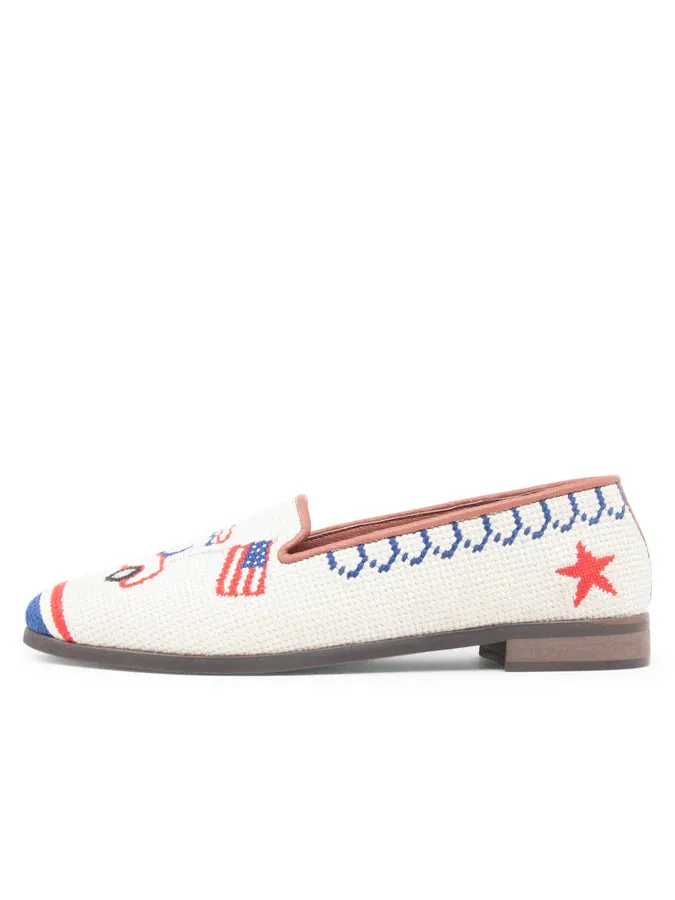 BY PAIGE - NEEDLEPOINT LOAFER IN AMERICAN SUMMER