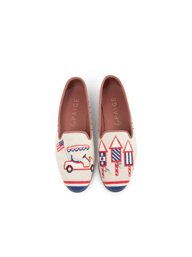 BY PAIGE - NEEDLEPOINT LOAFER IN AMERICAN SUMMER