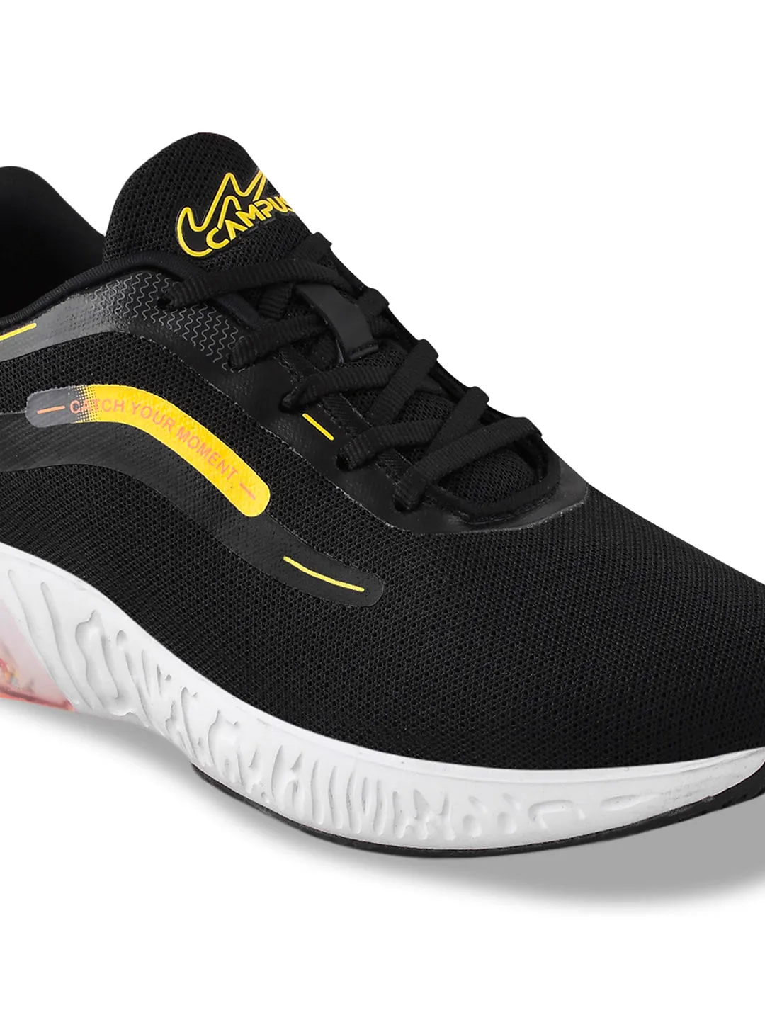CAMP OPTIMA Black Men's Running Shoes