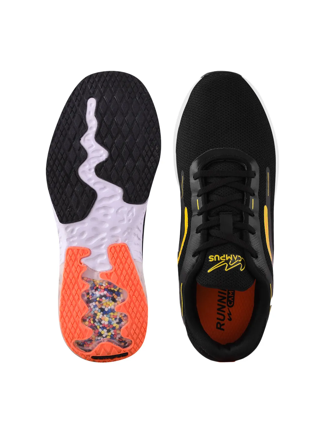 CAMP OPTIMA Black Men's Running Shoes