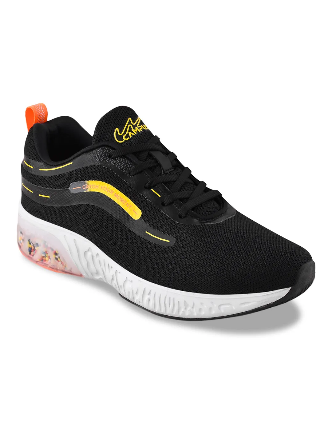 CAMP OPTIMA Black Men's Running Shoes