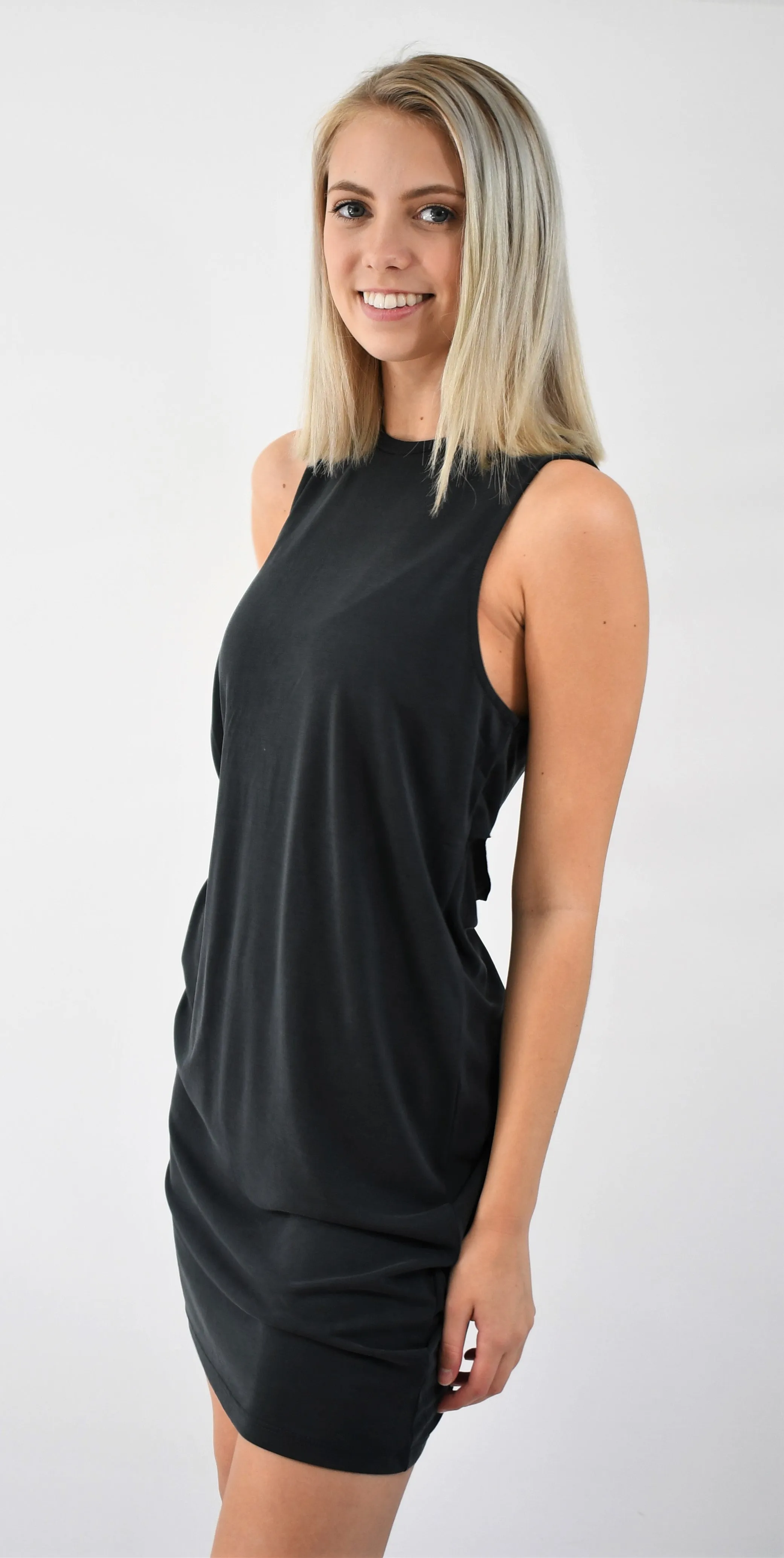 Casual Cut Back Dress
