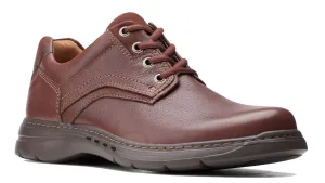 Clarks UnBrawley Pace Smooth Toe Mahogany Leather