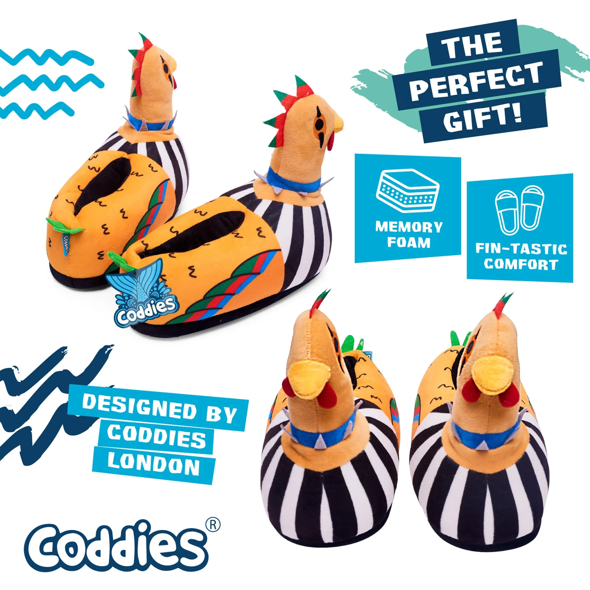 Coddies® Punk Chicken Slippers
