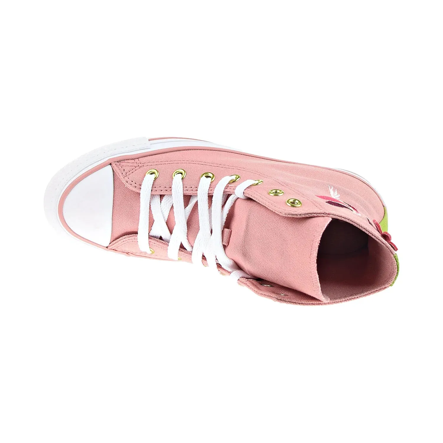 Converse Chuck Taylor All Star 'Blooms & Hummingbirds Hi Big Kids' Shoes Pink