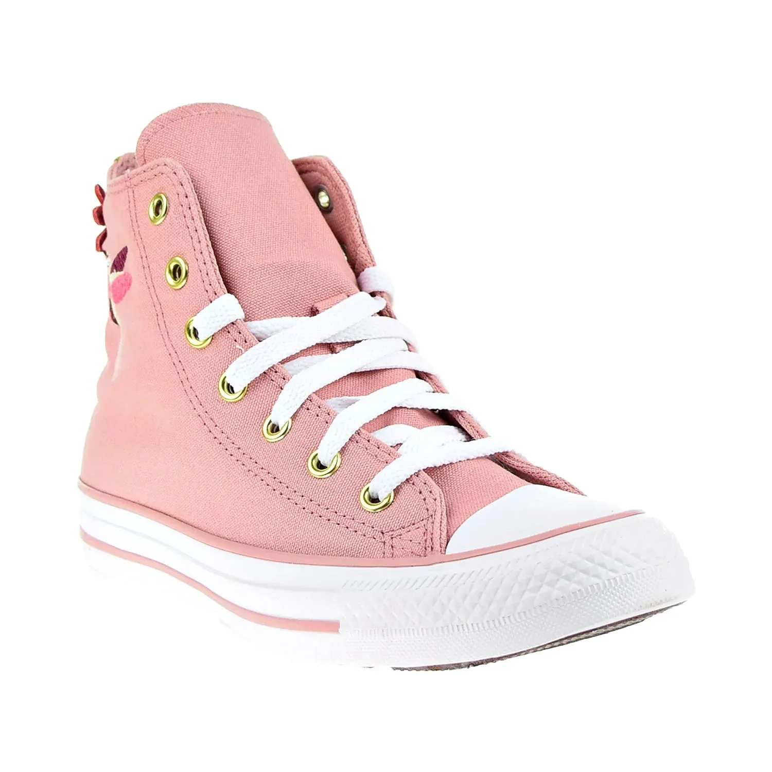 Converse Chuck Taylor All Star 'Blooms & Hummingbirds Hi Big Kids' Shoes Pink