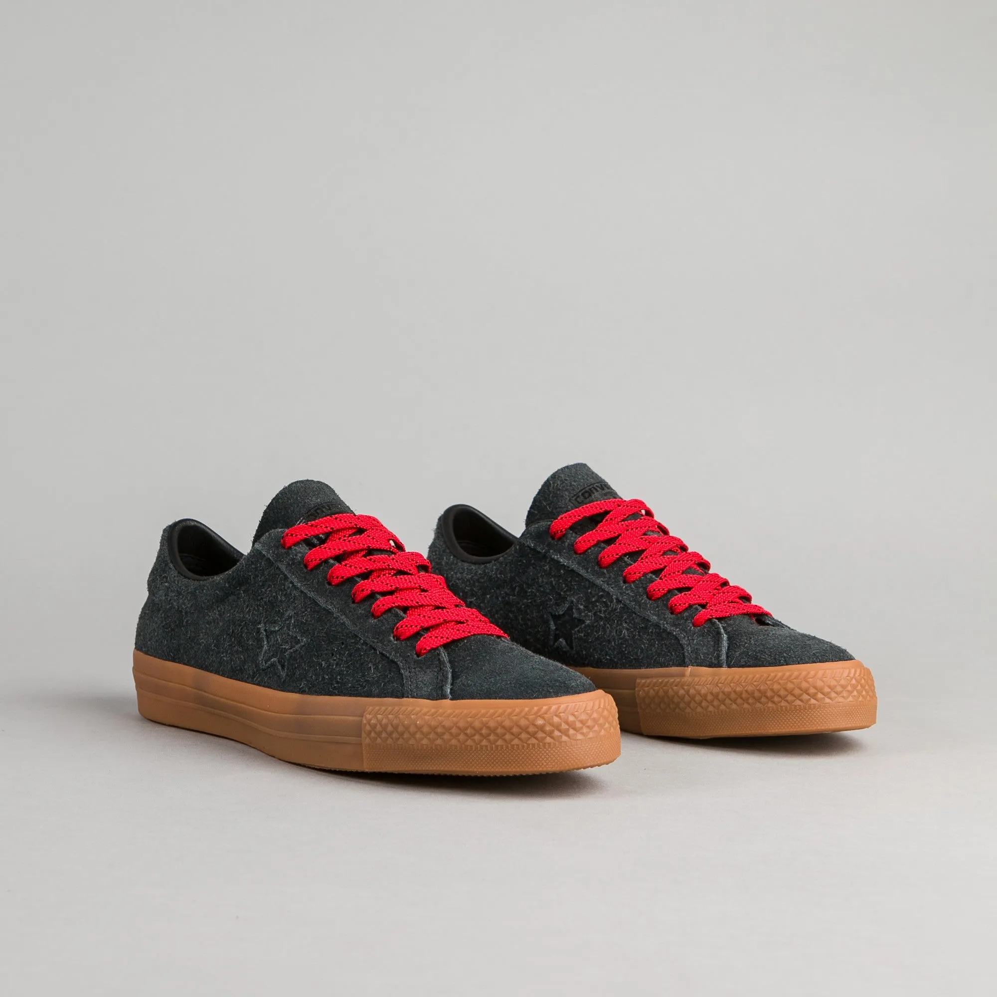 Converse One Star Pro Suede OX Shoes - Black / Casino / Gum