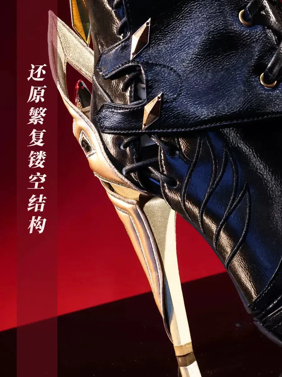 Cos Genshin Impact Anime Game Cosplay The Knave Arlecchino Boots
