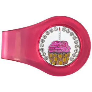 Cupcake Golf Ball Marker With Colored Clip