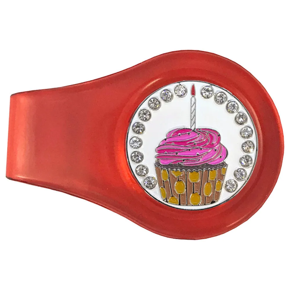 Cupcake Golf Ball Marker With Colored Clip