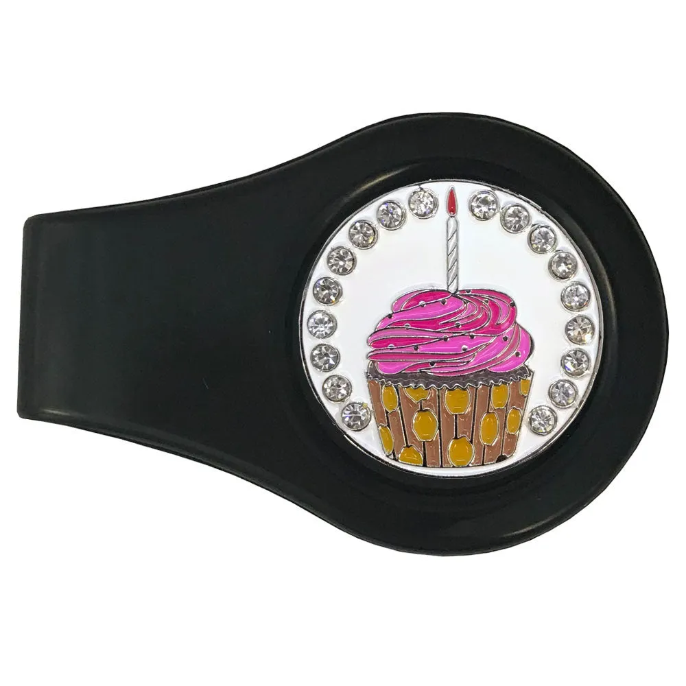 Cupcake Golf Ball Marker With Colored Clip