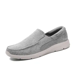 Cuzcare Men Orthopedic Loafers Breathable Canvas Shoes Lightweight Causal Comfortable Walking Shoes