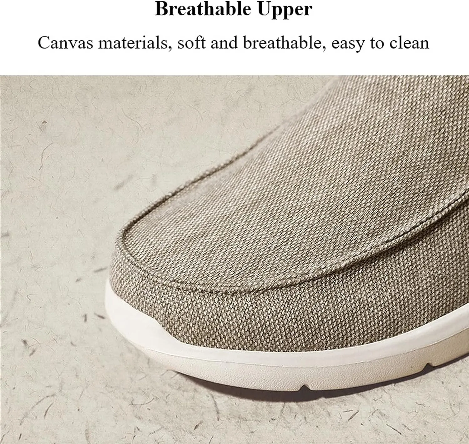 Cuzcare Men Orthopedic Loafers Breathable Canvas Shoes Lightweight Causal Comfortable Walking Shoes