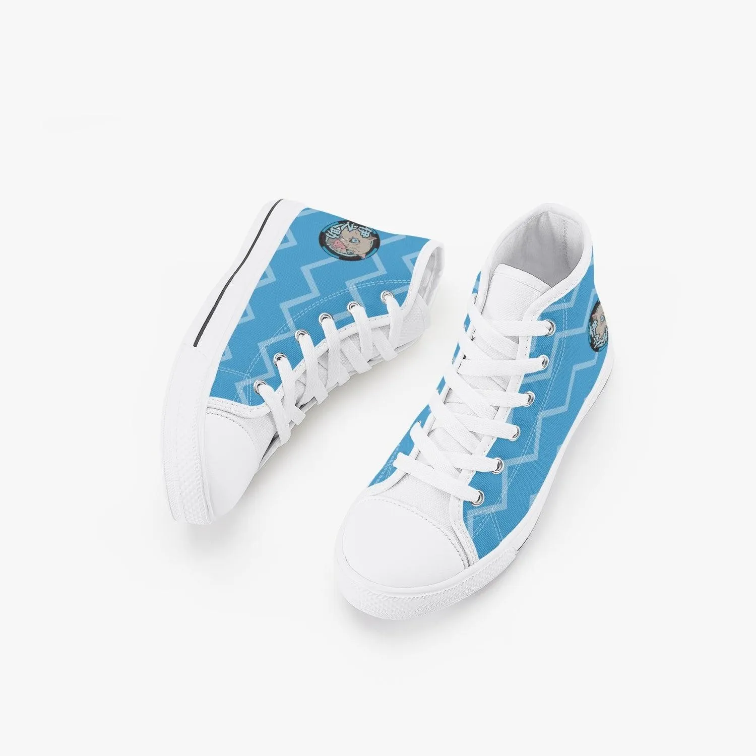 Demon Slayer Inosuke Hashibara Kid’s High-Top Canvas Anime Shoes