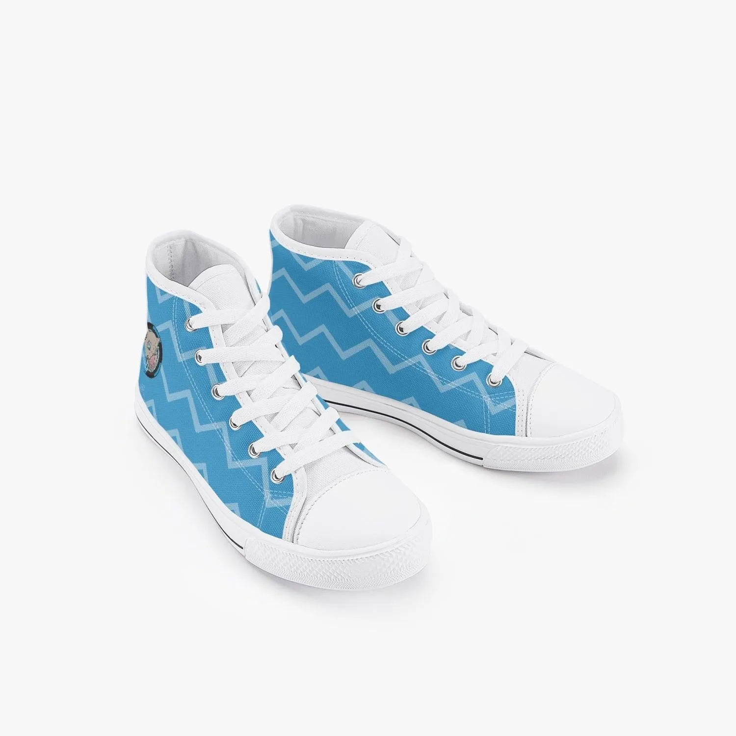 Demon Slayer Inosuke Hashibara Kid’s High-Top Canvas Anime Shoes