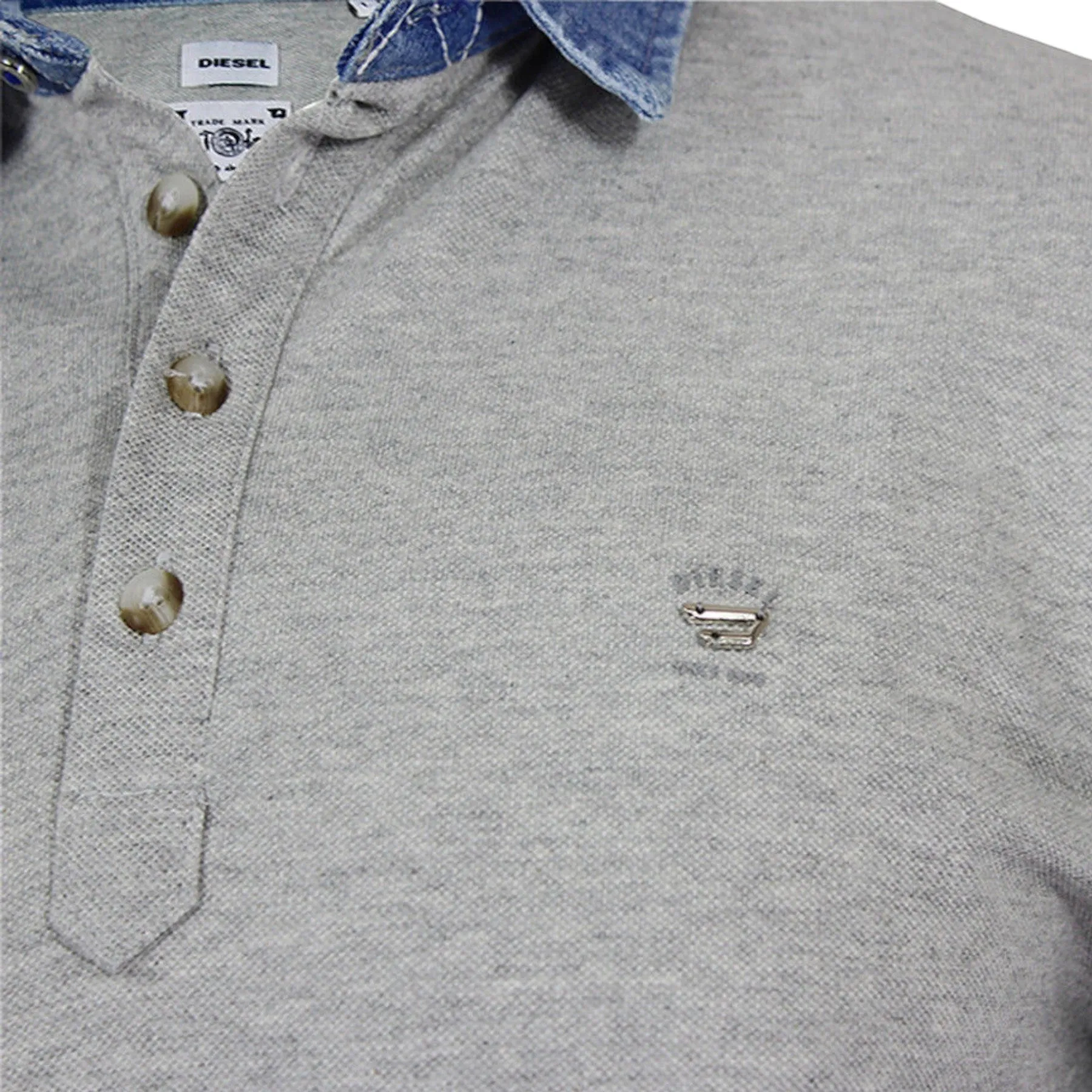 DIESEL T FRI 0SAHV Mens Polo Shirt Classic Golf T-Shirt Casual Tee Cotton