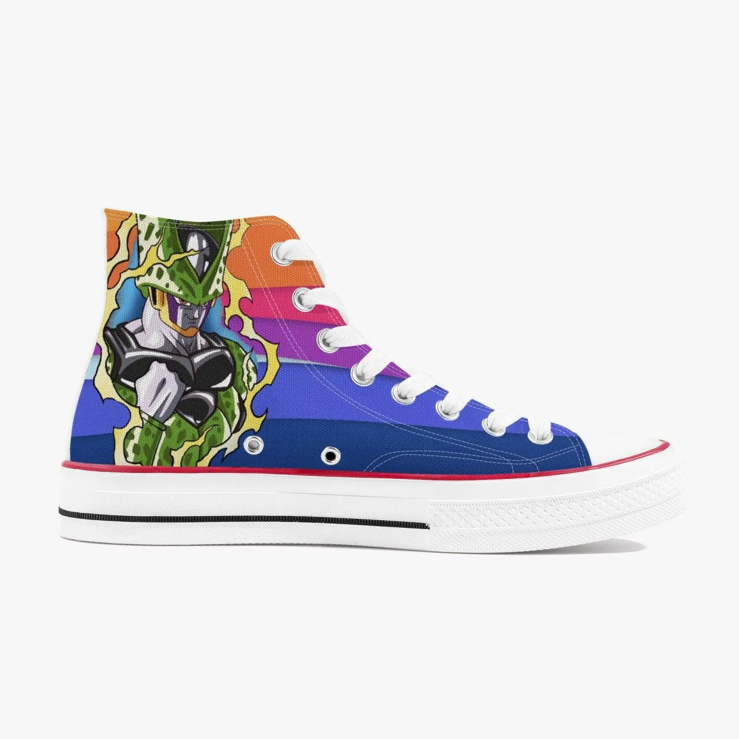 Dragon Ball Z Cell A-Star High White Anime Shoes