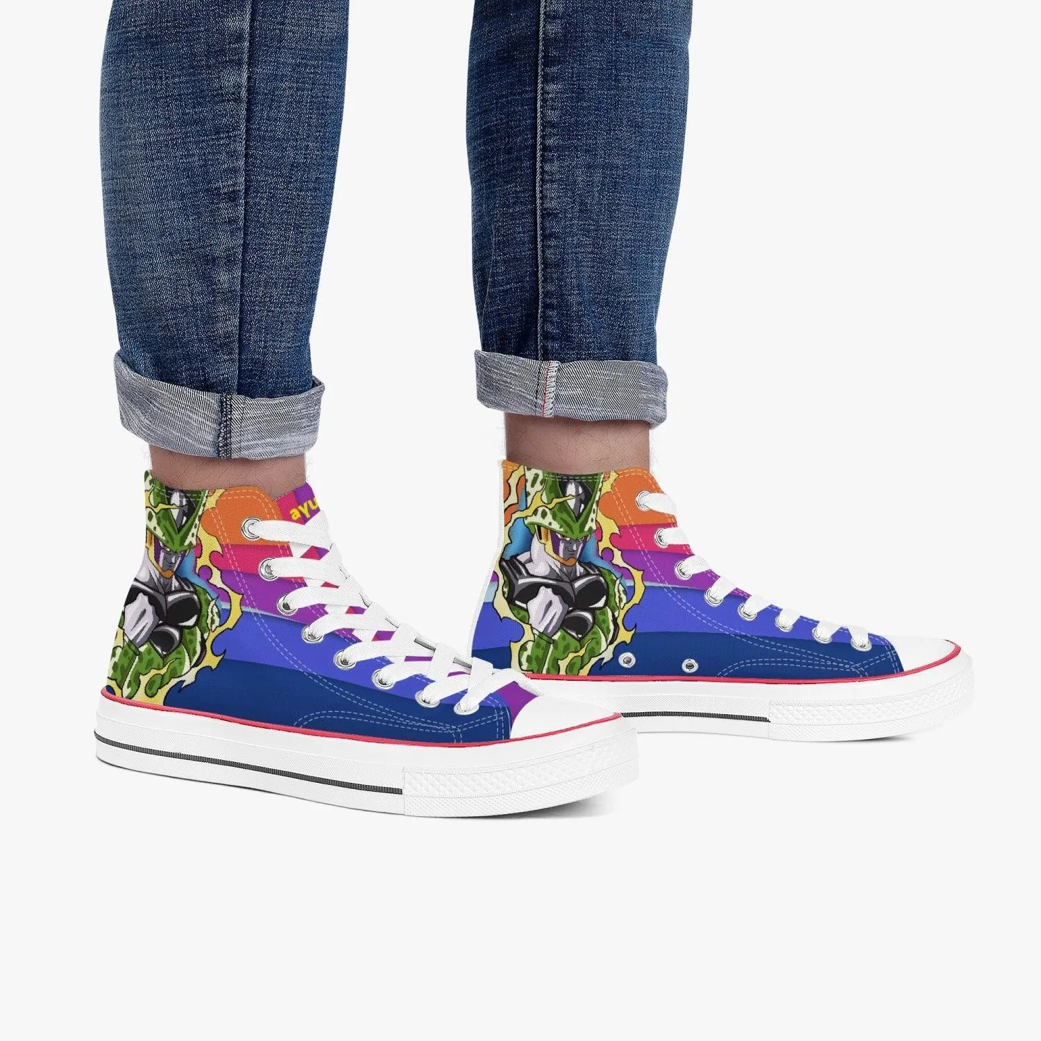 Dragon Ball Z Cell A-Star High White Anime Shoes