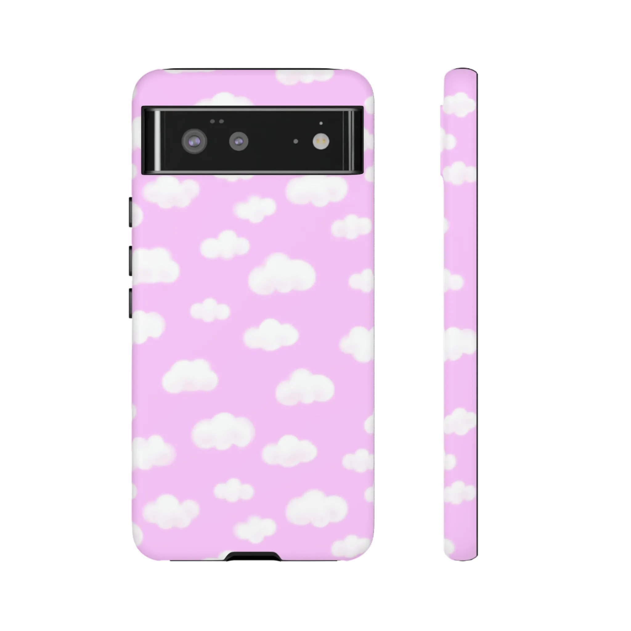Dreamy Clouds Tough Phone Case (Taffy Pink)