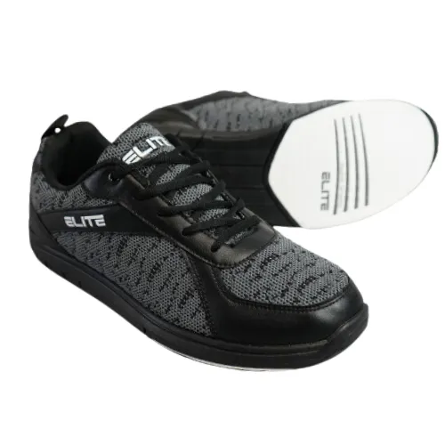 ELITE Youth Pinnacle Athletic Lace Up Bowling Shoes with Universal Sliding Soles for Right or Left Handed Bowlers
