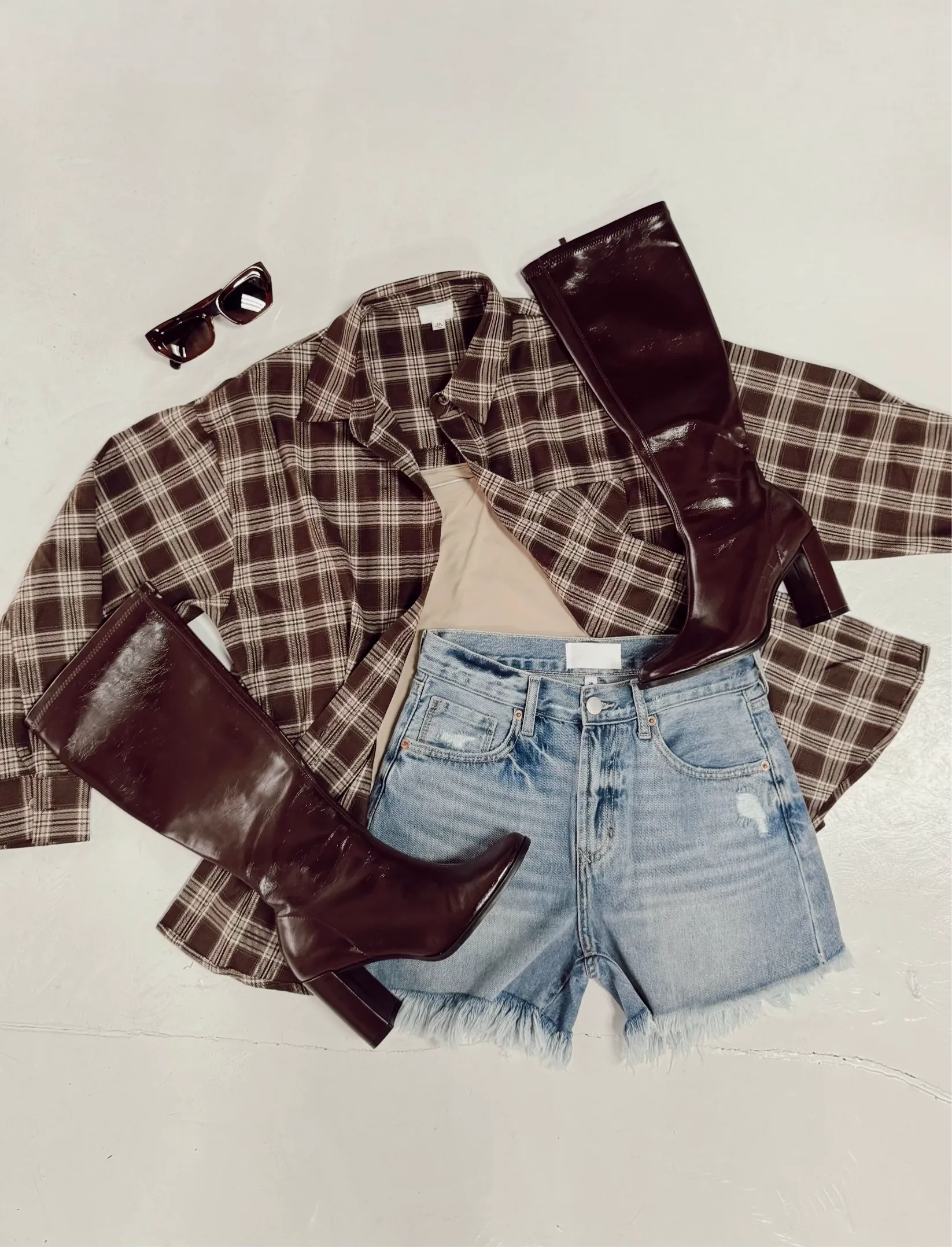 Espresso Brown Leather Knee High Boots
