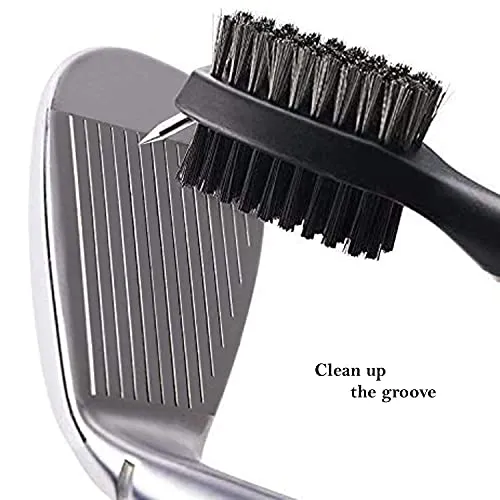 Favritt Golf Towel for Golf Bag with Clip and Accessories Set Golf Cleaning Brush Golf Club Cleaner Golf Gift for Men ，Women, Children