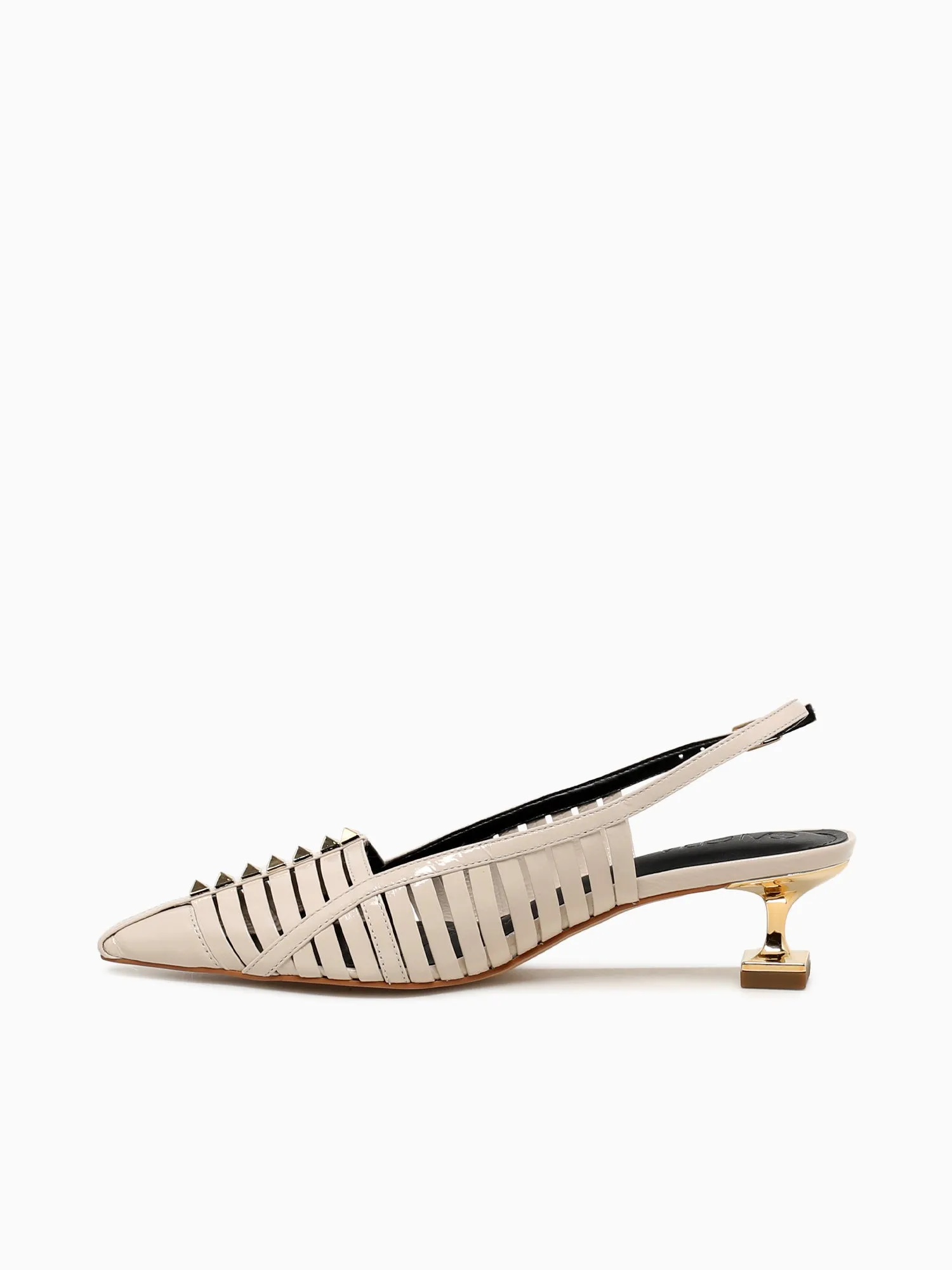 Fiorella  Off White Glossy Couro