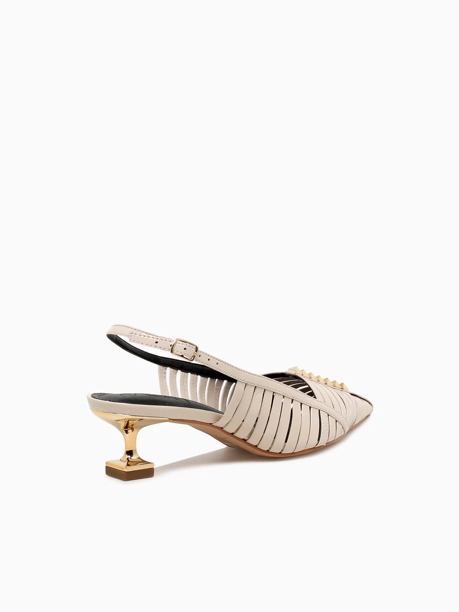 Fiorella  Off White Glossy Couro