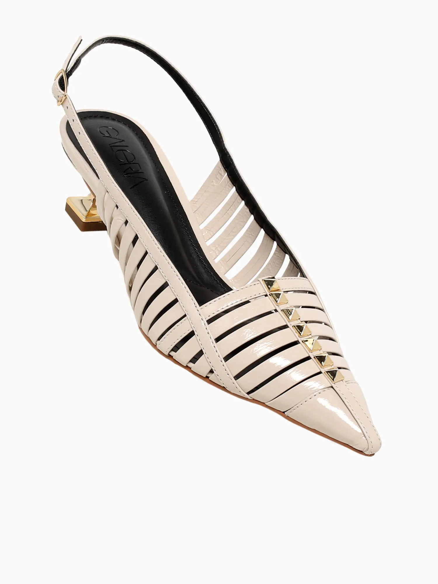 Fiorella  Off White Glossy Couro