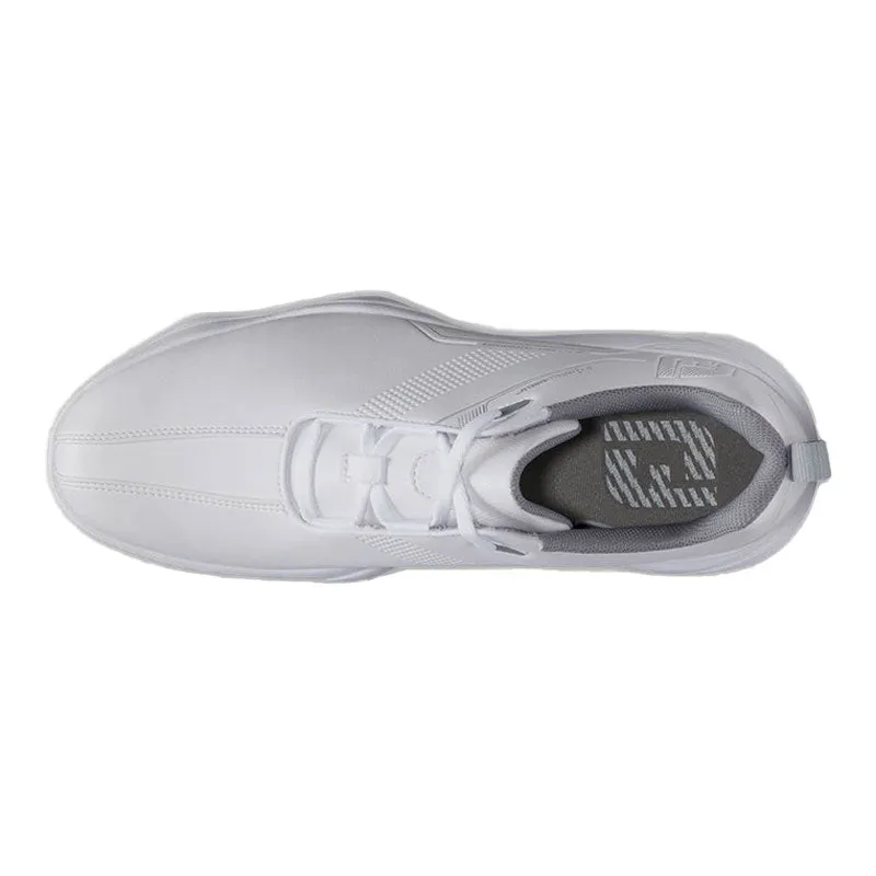 FOOTJOY Ecomfort Men's Spiked Shoes (White/Grey/Blue)