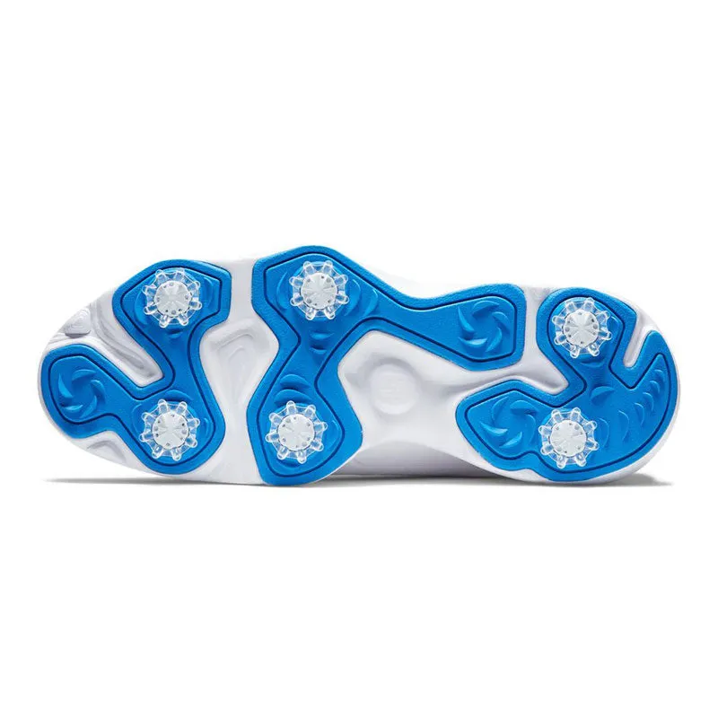 FOOTJOY Ecomfort Men's Spiked Shoes (White/Grey/Blue)