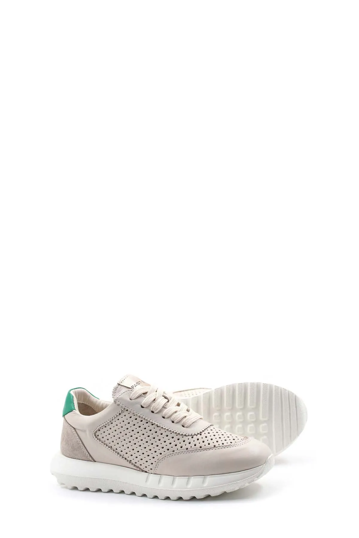 FST Genuine Leather Women's Casual Shoes 009ZA0329 Beige - IJmuiden