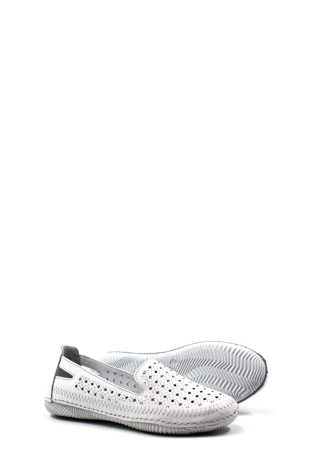 FST Genuine Leather Women's Casual Shoes 136ZA102 White - Frontera